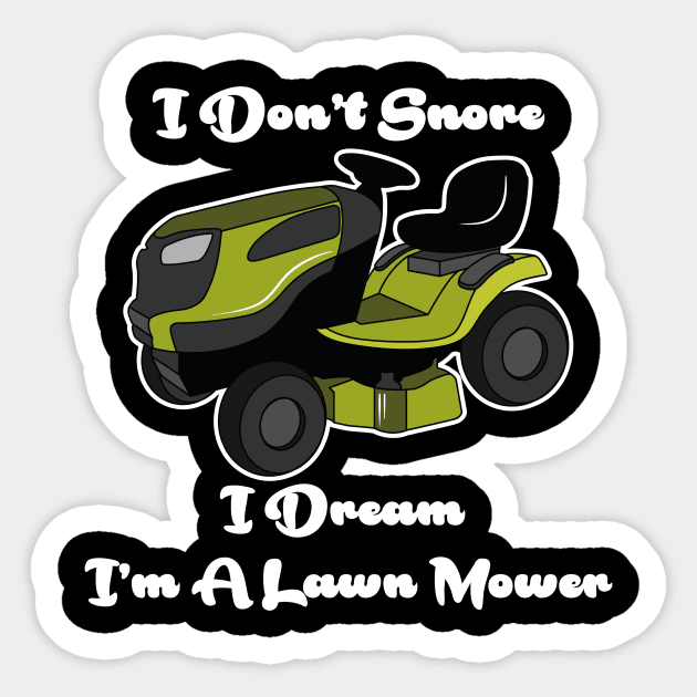 Lawn Mowing Mower Gardener Lawnmower Yard Work Sticker by ChrisselDesigns